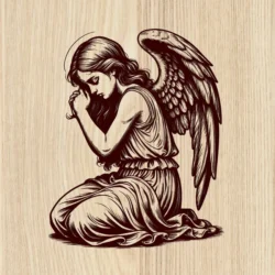 Angel E0025158 file cdr and dxf free vector download for print or laser engraving machines