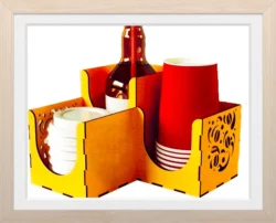 Coffee rack E0025185 file cdr and dxf free vector download for laser cut