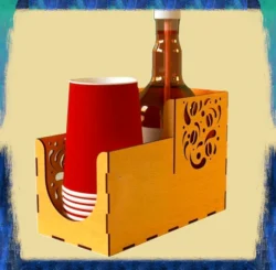 Coffee rack E0025186 file cdr and dxf free vector download for laser cut