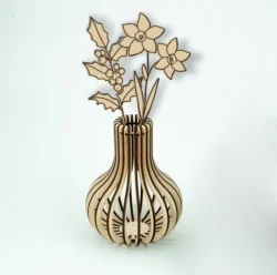 December flowers E0025083 file cdr and dxf free vector download for laser cut