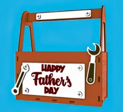 Father’s day tool box E0025072 file cdr and dxf free vector download for laser cut