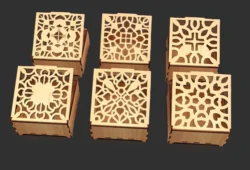 Gift box E0025045 file cdr and dxf pdf free vector download for laser cut