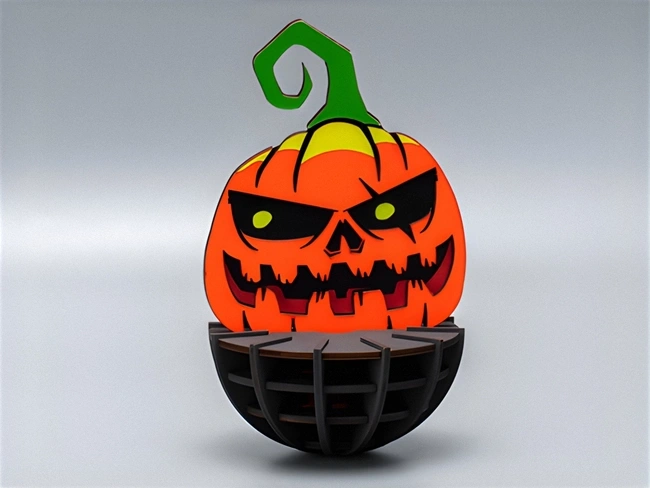 Halloween pumpkin notch E0025011 file cdr and dxf pdf free vector download for laser cut