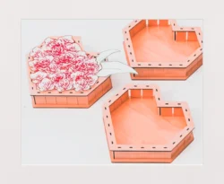 Heart box E0025165 file cdr and dxf free vector download for laser cut