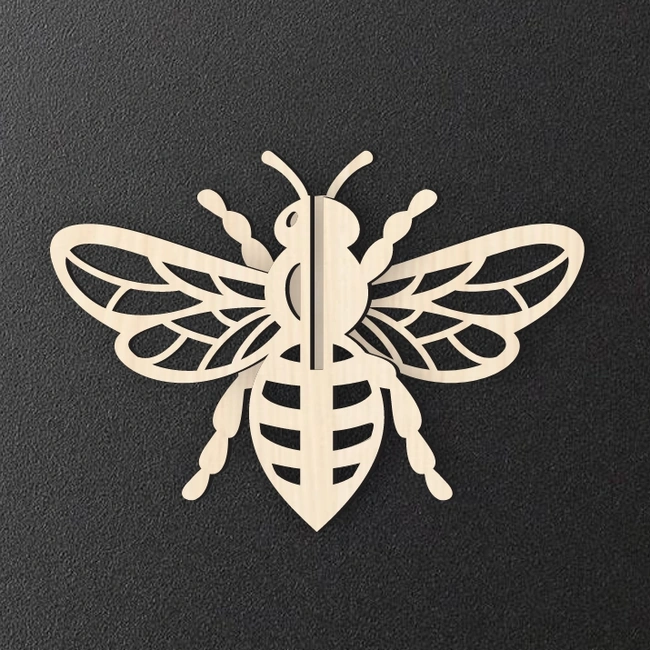 Honey Bee E0025133 file cdr and dxf free vector download for laser cut
