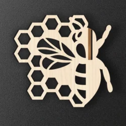 Honey Bee E0025134 file cdr and dxf free vector download for laser cut