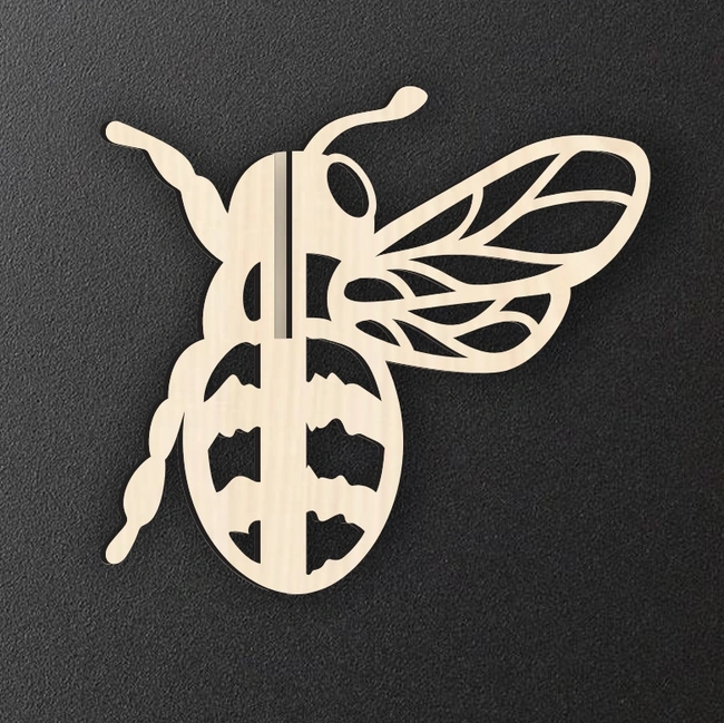honey bee e0025136 file cdr and dxf free vector download for laser cut