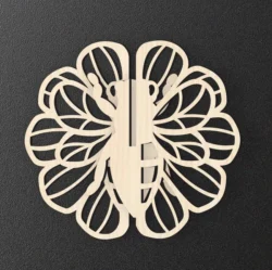 Honey Bee E0025137 file cdr and dxf free vector download for laser cut