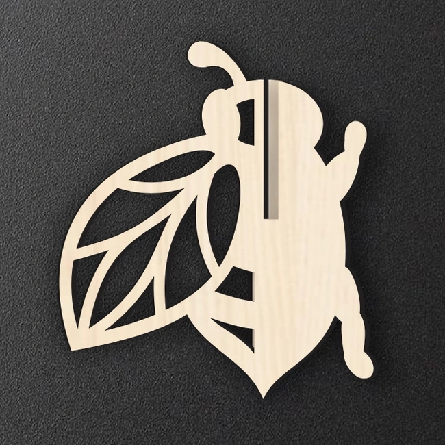 Honey Bee E0025138 file cdr and dxf free vector download for laser cut