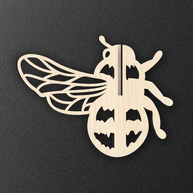 Honey Bee E0025139 file cdr and dxf free vector download for laser cut