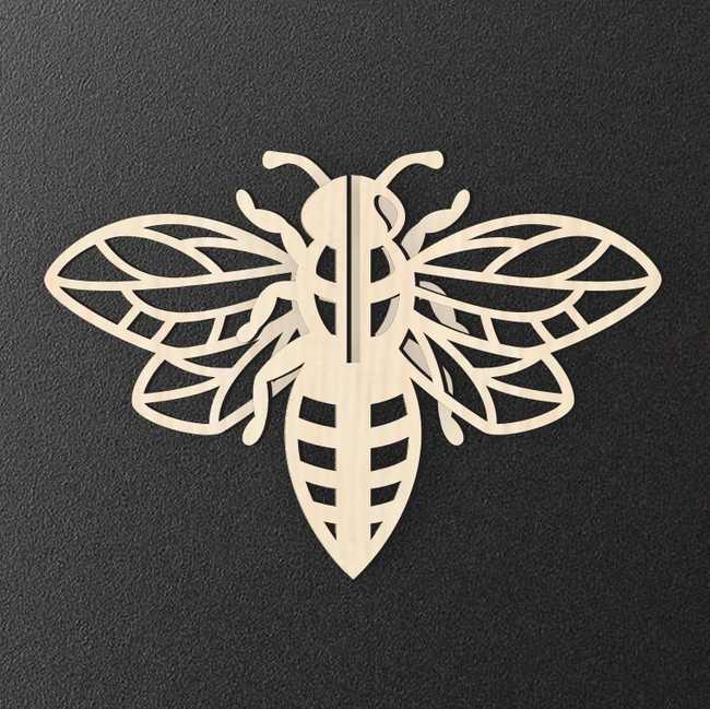 Honey Bee E0025140 file cdr and dxf free vector download for laser cut