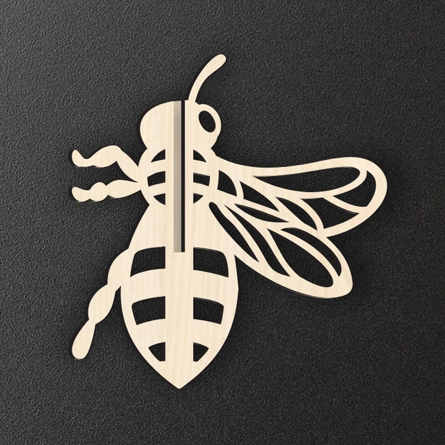 Honey Bee E0025141 file cdr and dxf free vector download for laser cut