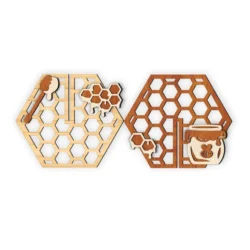 Honey Stick And 3D Honeycomb E0025178 file cdr and dxf free vector download for laser cut