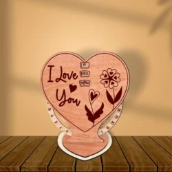 I love You Valentines Day Perpetual Calendar E0025103 file cdr and dxf free vector download for laser cut