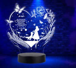 Illusion led lamp mother and daughter E0025069 file cdr and dxf free vector download for laser engraving machines