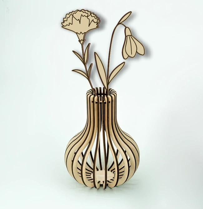 January flowers E0025061 file cdr and dxf pdf free vector download for laser cut