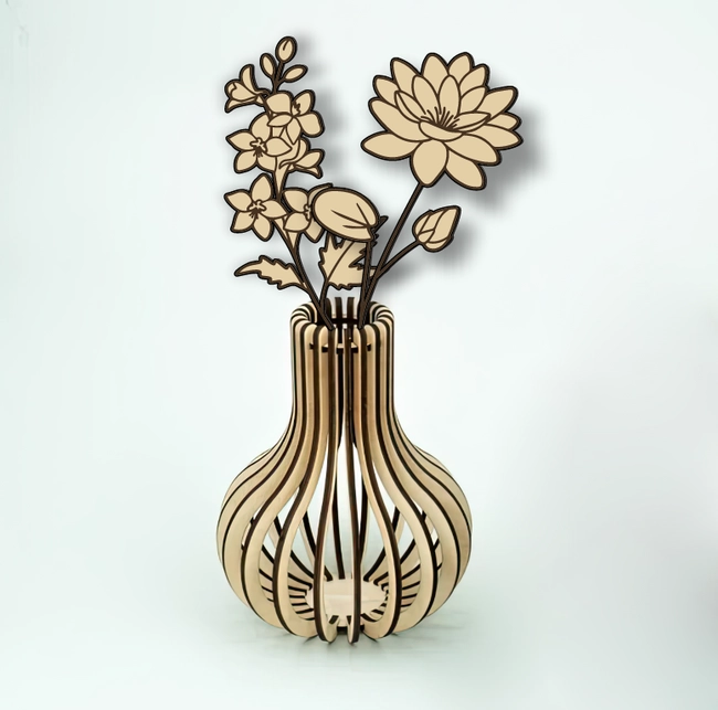 July flowers E0025078 file cdr and dxf free vector download for laser cut