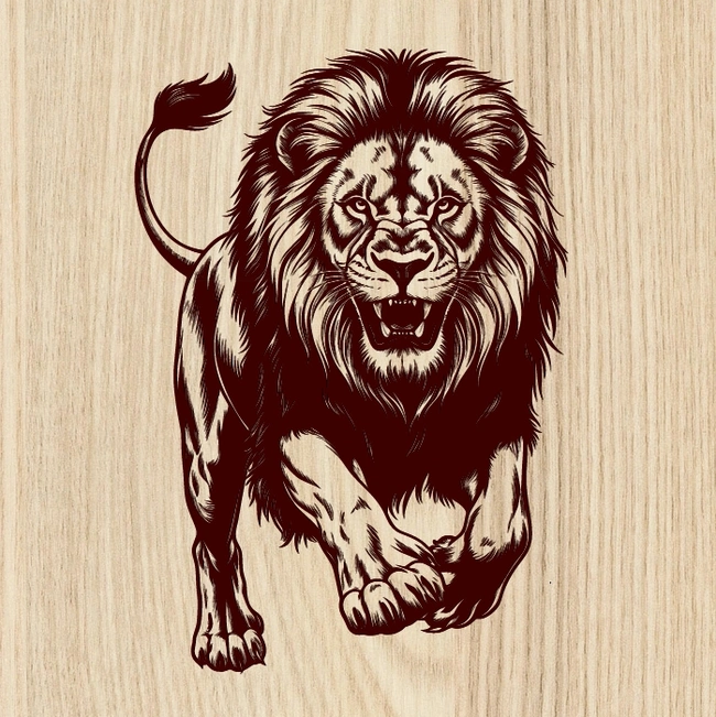 Lion E0025159 file cdr and dxf free vector download for print or laser engraving machines