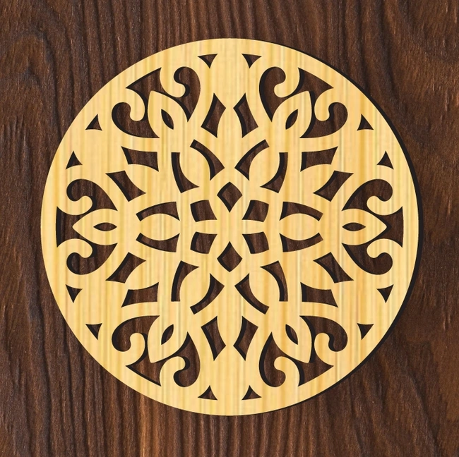 Mandala E0025021 file cdr and dxf pdf free vector download for laser cut