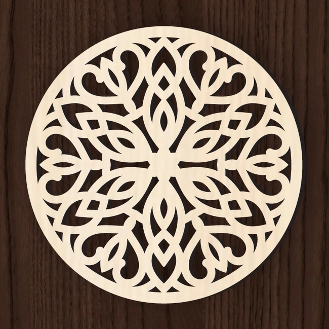 Mandala E0025023 file cdr and dxf pdf free vector download for laser cut