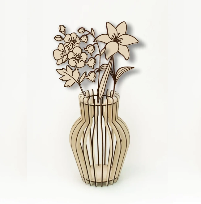 May flowers E0025063 file cdr and dxf pdf free vector download for laser cut