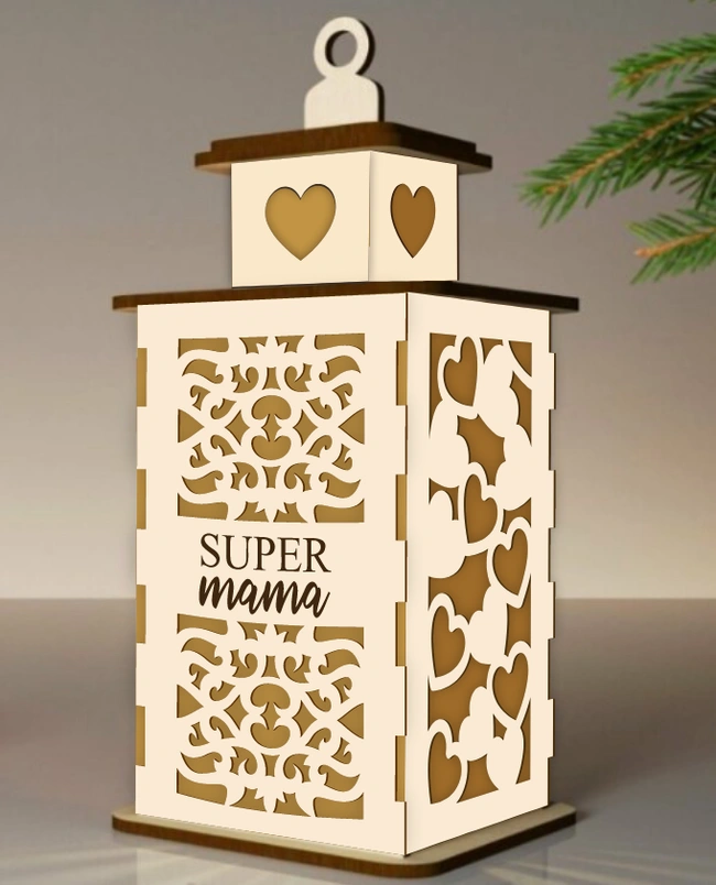 Mother`s day lantern E0025170 file cdr and dxf free vector download for laser cut
