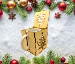 Mug box E0025153 file cdr and dxf free vector download for laser cut