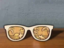 Multilayer sunglasses E0025036 file cdr and dxf pdf free vector download for laser cut