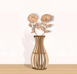 November flowers E0025082 file cdr and dxf free vector download for laser cut
