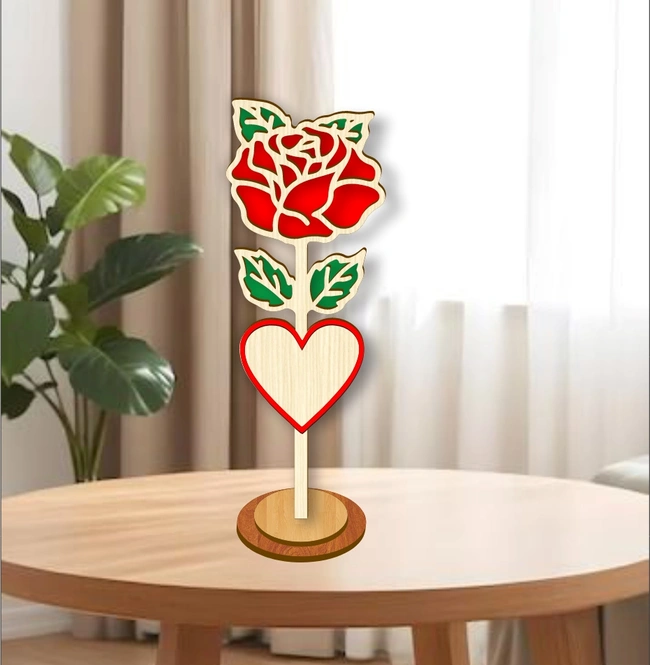 Rose stand E0025132 file cdr and dxf free vector download for laser cut