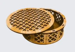 Round box E0025149 file cdr and dxf free vector download for laser cut