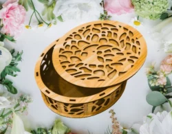 Round box E0025150 file cdr and dxf free vector download for laser cut