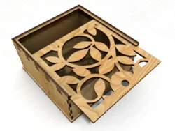 Sliding lid box E0025010 file cdr and dxf pdf free vector download for laser cut
