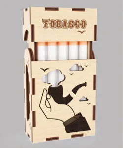 Smoking storage box E0025167 file cdr and dxf free vector download for laser cut