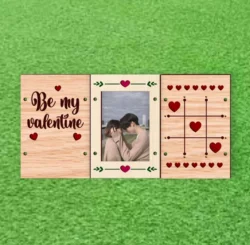 Three sided Valentine Frame E0025179 file cdr and dxf free vector download for laser cut