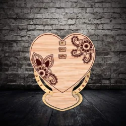 Valentines Day Perpetual Calendar E0025100 file cdr and dxf free vector download for laser cut