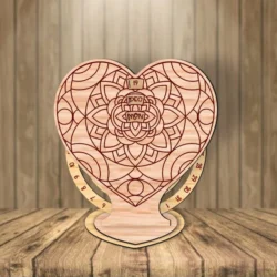Valentines Day Perpetual Calendar E0025101 file cdr and dxf free vector download for laser cut
