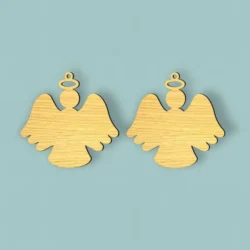 Angel Earrings E0025282 file cdr and dxf free vector download for laser cut