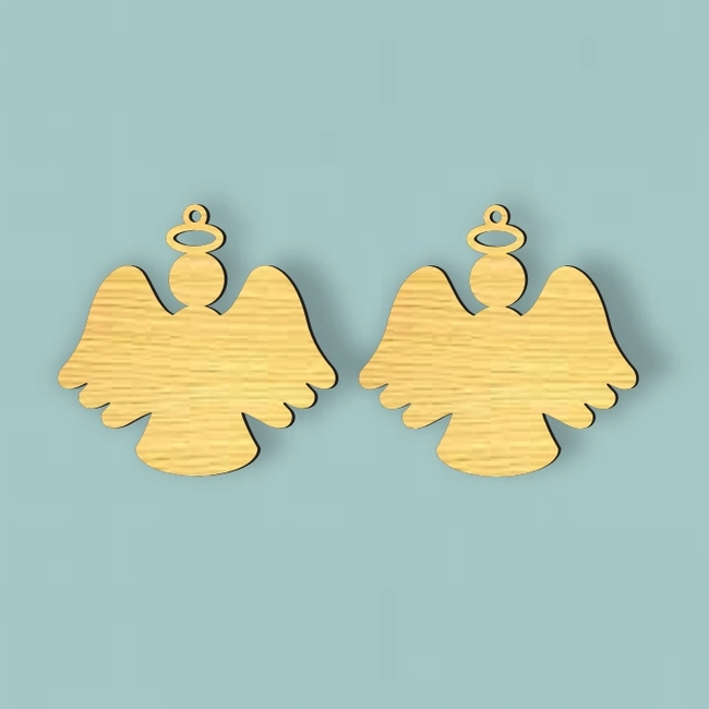 Angel Earrings E0025282 file cdr and dxf free vector download for laser cut
