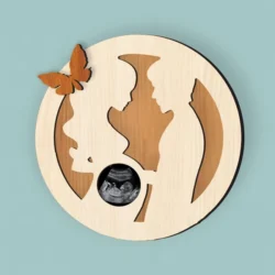 Baby Ultrasound Photo Frame E0025300 file cdr and dxf free vector download for laser cut