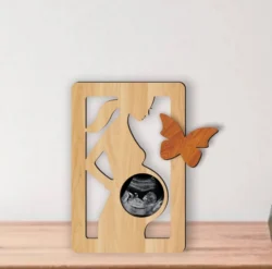 Baby Ultrasound Photo Frame E0025303 file cdr and dxf free vector download for laser cut