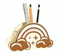 Cloud pencil holder E0025250 file cdr and dxf free vector download for laser cut