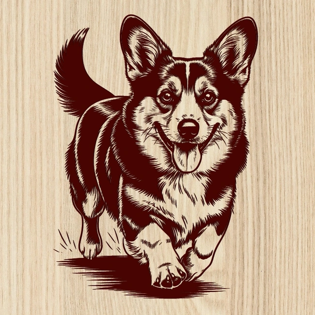 Dog E0025321 file cdr and dxf free vector download for print or laser engraving machines