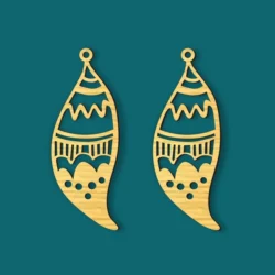 Earring E0025280 file cdr and dxf free vector download for laser cut