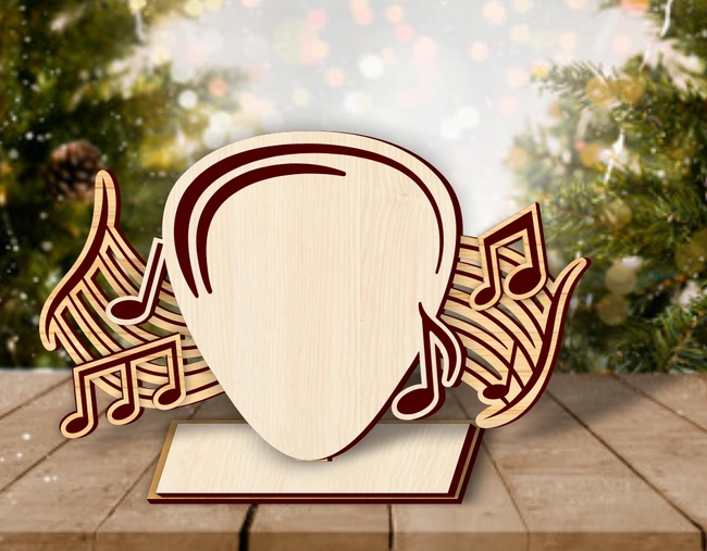 Guitar award trophy E0025231 file cdr and dxf free vector download for laser cut