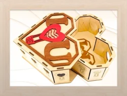 Jewelry heart box E0025311 file cdr and dxf free vector download for laser cut
