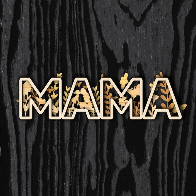 Multilayer Mama E0025320 file cdr and dxf free vector download for laser cut