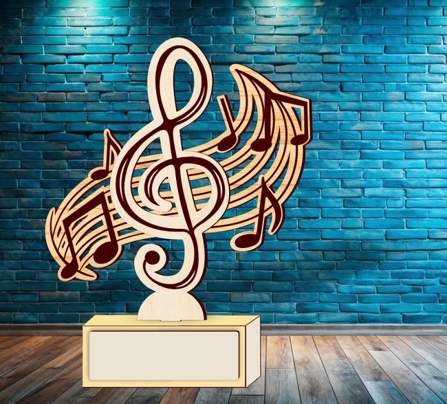 musical note stand e0025232 file cdr and dxf free vector download for laser cut