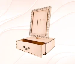 Photo frame with storage box E0025310 file cdr and dxf free vector download for laser cut