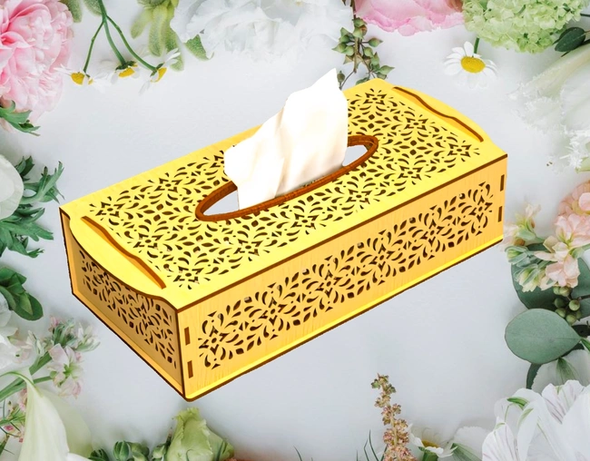 Tissue box E0025277 file cdr and dxf free vector download for laser cut